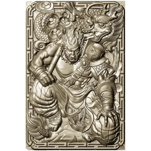 Mighty Monkey Guardian - high-relief 3D STL panel for CNC