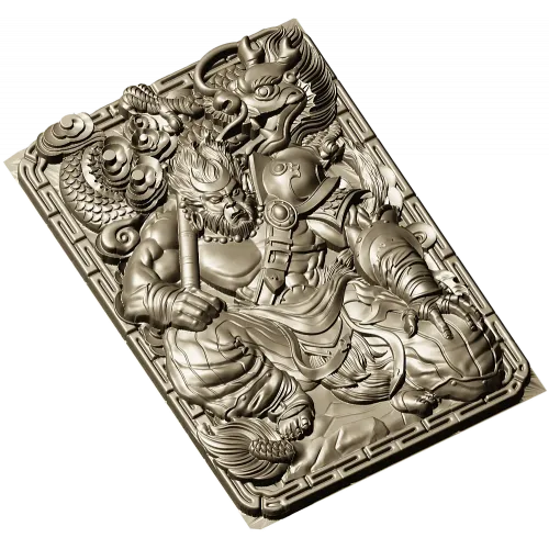 Mighty Monkey Guardian - high-relief 3D STL panel for CNC