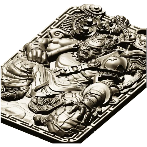 Mighty Monkey Guardian - high-relief 3D STL panel for CNC