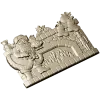 Yuletide Fireplace Relief - STL 3D model for CNC carving