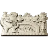 Yuletide Fireplace Relief - STL 3D model for CNC carving