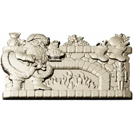 Рождественский камин у очага