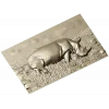 Носорог в траве - 3D панно STL для ЧПУ