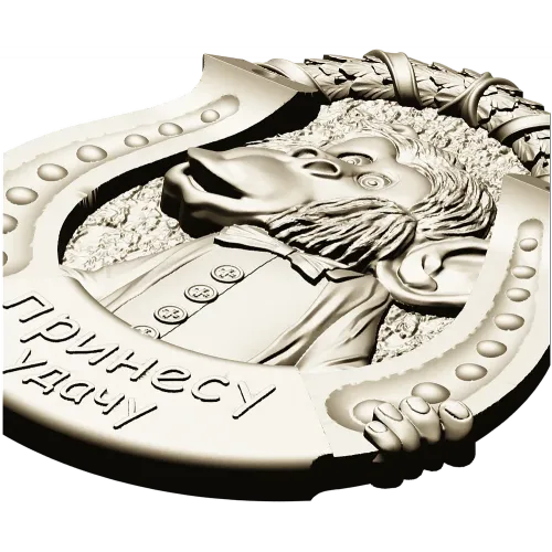 Обезьяна в подкове - рельефная 3D модель STL для ЧПУ