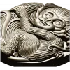 Playful Monkey Round Relief - STL 3D model for CNC