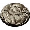 Playful Monkey Round Relief - STL 3D model for CNC