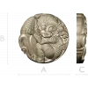Playful Monkey Round Relief - STL 3D model for CNC