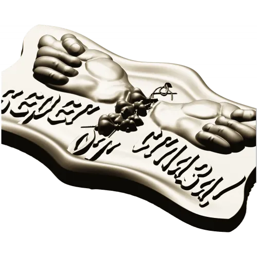 Guardian Hands Talisman - STL 3D model for CNC carving