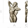 Скульптурная 3D модель девушки для ЧПУ в формате STL