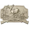 Stag in Forest High-Relief STL for CNC