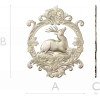 Олений медальон - 3D модель STL для фрезера