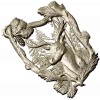 Forest Stag Emblem - detailed STL 3D model for CNC