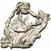 Forest Stag Emblem - detailed STL 3D model for CNC