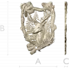Forest Stag Emblem - detailed STL 3D model for CNC