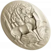 Oval Stag Relief - STL 3D Model for CNC Milling