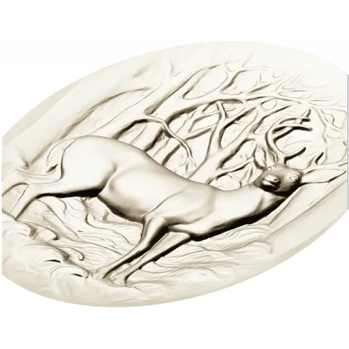 Oval Stag Relief - STL 3D Model for CNC Milling