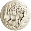 Oval Stag Relief - STL 3D Model for CNC Milling