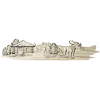 Лесная хижина с лосём - рельефная 3D модель STL для ЧПУ