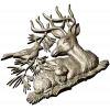 Forest Harmony - Deer, Rabbit & Bird Relief STL 3D Model for CNC