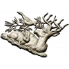 Forest Harmony - Deer, Rabbit & Bird Relief STL 3D Model for CNC