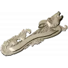Deer Head Rococo Hanger STL 3D Model