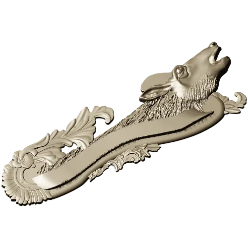Deer Head Rococo Hanger STL 3D Model