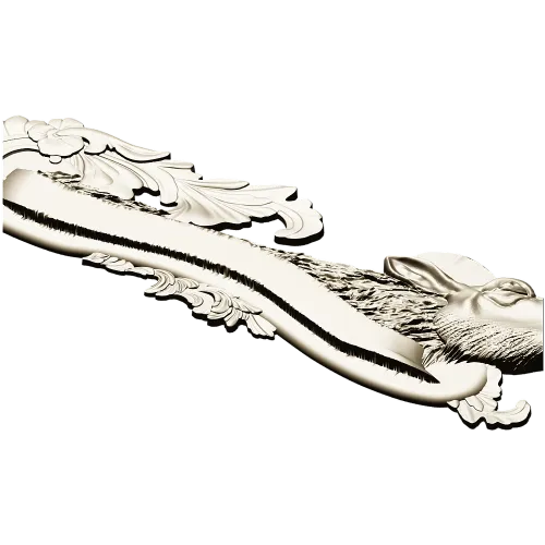 Deer Head Rococo Hanger STL 3D Model