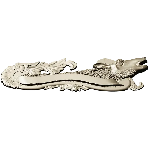 Deer Head Rococo Hanger STL 3D Model