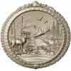 Forest Harmony Medallion - round high-relief STL for CNC
