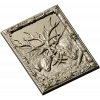 Stag Duel high-relief STL panel for CNC carving