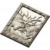 Stag Duel high-relief STL panel for CNC carving