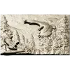 Полёт орлов в горах - рельефная 3D модель STL для ЧПУ