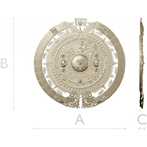 Ацтекский солнечный медальон - 3D модель STL для ЧПУ