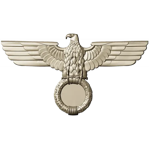 Heraldic Eagle with Laurel Wreath - STL 3D Model for CNC