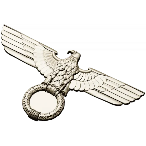 Heraldic Eagle with Laurel Wreath - STL 3D Model for CNC