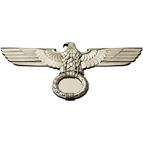 Heraldic Eagle with Laurel Wreath - STL 3D Model for CNC