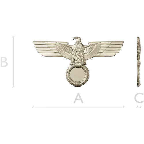 Heraldic Eagle with Laurel Wreath - STL 3D Model for CNC