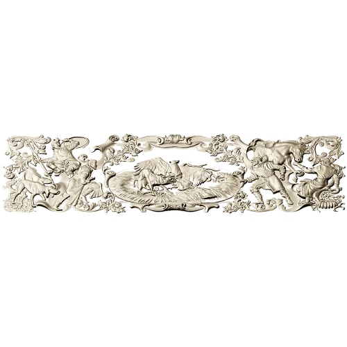 Фриз "Охота" - 3D модель STL для ЧПУ
