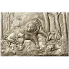 Панно "Охота на медведя" - 3D модель STL для ЧПУ