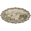 Lakeside Hunt - High Relief Oval STL for CNC