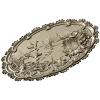 Lakeside Hunt - High Relief Oval STL for CNC