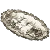 Lakeside Hunt - High Relief Oval STL for CNC