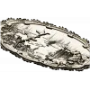 Lakeside Hunt - High Relief Oval STL for CNC