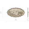 Lakeside Hunt - High Relief Oval STL for CNC