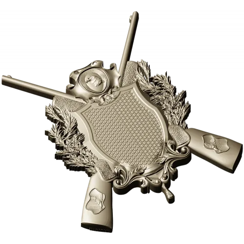 Hunting Crest STL 3D Model for CNC