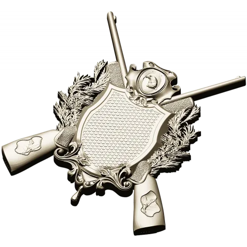 Hunting Crest STL 3D Model for CNC