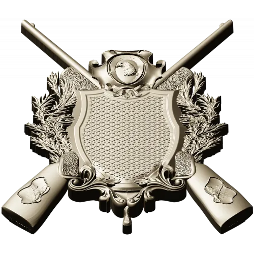 Hunting Crest STL 3D Model for CNC