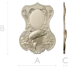 Trout Trophy Shield - STL 3D model for CNC milling