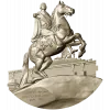 Всадник на скале - рельефная 3D модель STL для ЧПУ