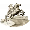 Всадник на скале - рельефная 3D модель STL для ЧПУ